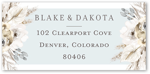Pastel Hues Address Label, Grey, Address Label, Matte, Air