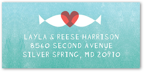 Deeply In Love Address Label, Blue, Address Label, Matte, Powder Blue