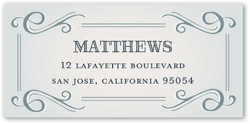 Enchanting Engagement Address Label, Grey, Address Label, Matte