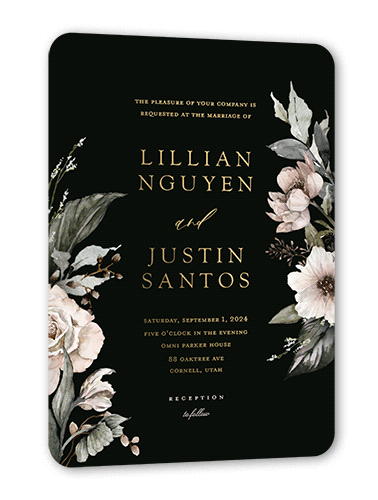 Custom Gold Foil Wedding Invitations