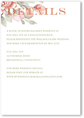 diamond blossoms wedding enclosure card