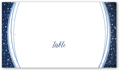 Resplendent Night Wedding Place Card, Blue, Placecard, Matte, Signature Smooth Cardstock, Nautical