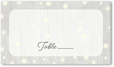 glowing ceremony wedding place card