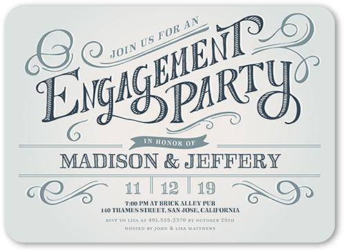 Wedding Engagement Invitation Cards