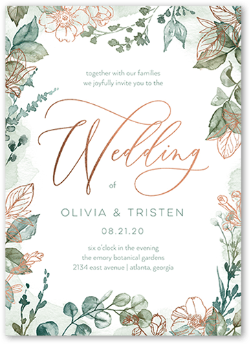 Olive Green Wedding Invitations