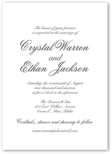 wedding invitation examples