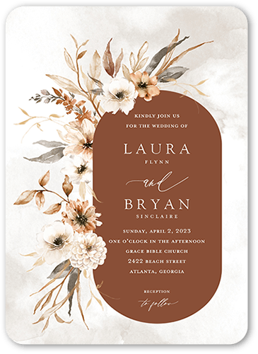 5x7 Flat Wedding Cards