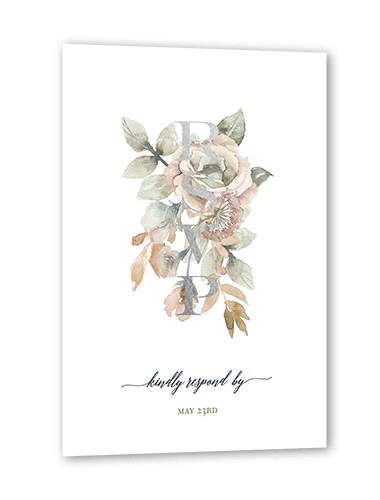 Green Wedding RSVP Card