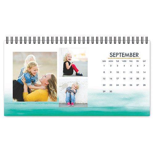 Watercolor Ombre Desk Calendar | Shutterfly