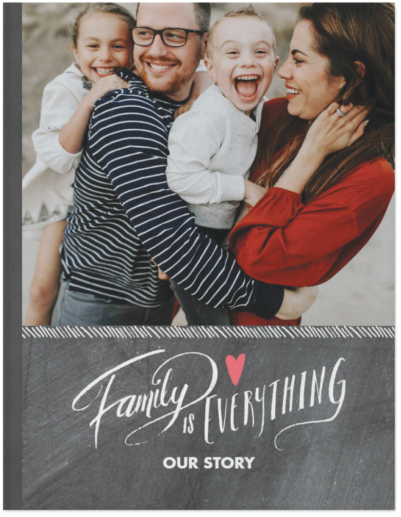 Everyday Chalkboard by Potts Design Photo Book, 11x8, Hard Cover - Glossy, Standard Pages