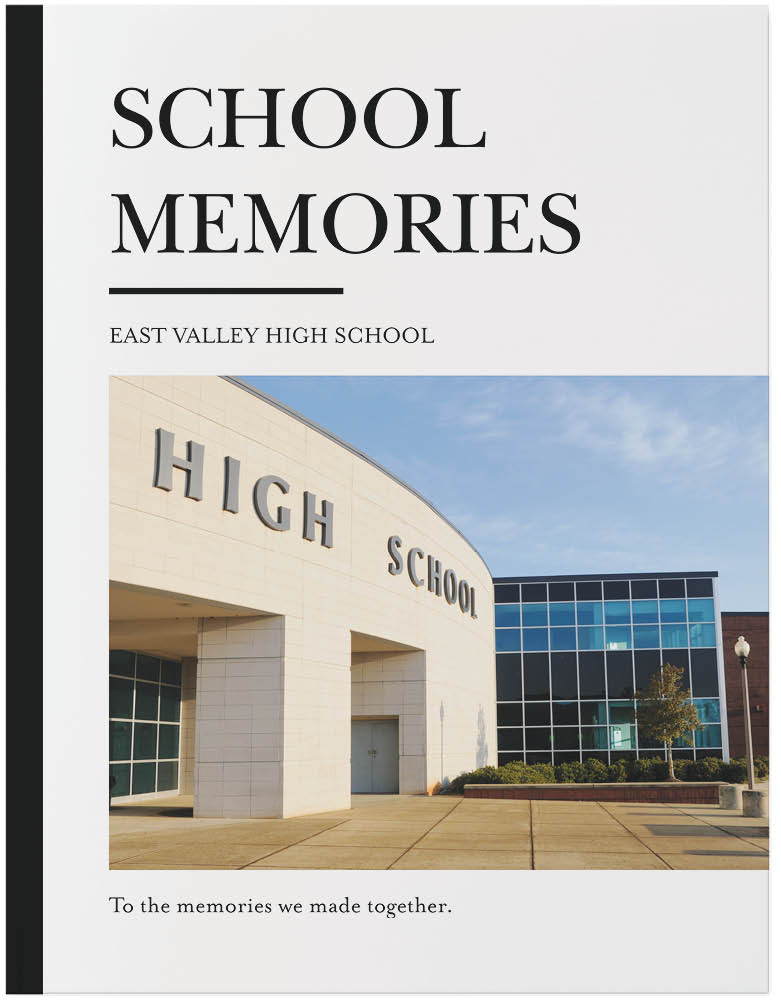 Classic School Yearbook Photo Book, 11x8, Soft Cover, Standard Pages