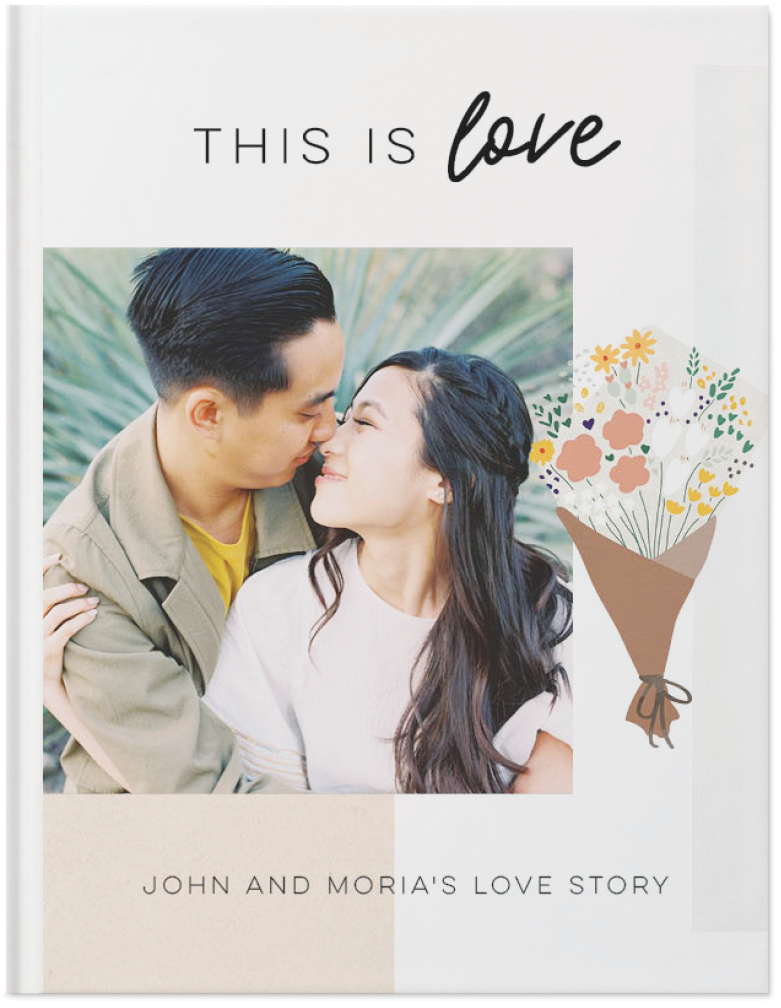 Love Is All We Need Photo Book, 11x8, Hard Cover - Glossy, PROFESSIONAL 6 COLOR PRINTING, Standard Pages