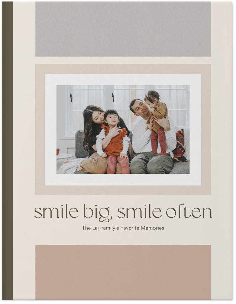Modern Light Neutrals Photo Book, 11x8, Hard Cover - Glossy, PROFESSIONAL 6 COLOR PRINTING, Standard Pages
