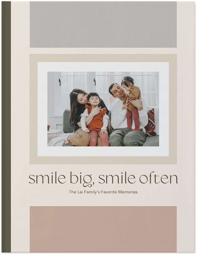 Modern Light Neutrals Photo Book, 11x8, Hard Cover - Glossy, Standard Pages