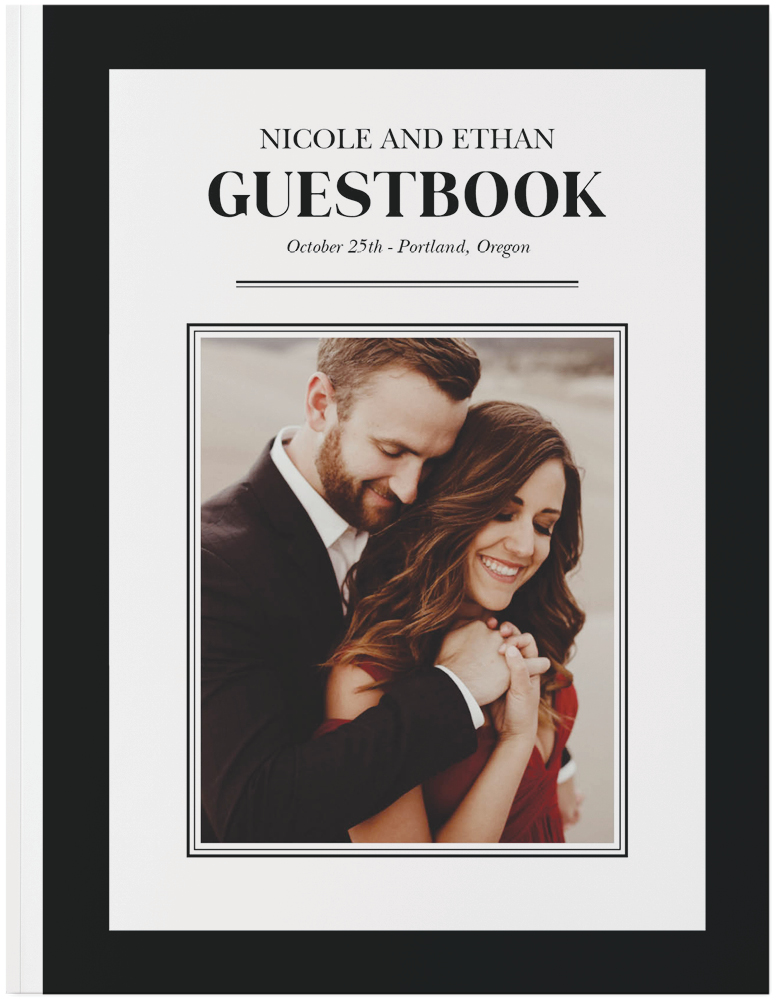 Our Wedding Day Guestbook Photo Book, 11x8, Soft Cover, Standard Pages