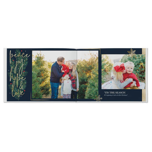 Celebrate the Season Photo Book, 8x11, Professional Flush Mount Albums, Flush Mount Pages