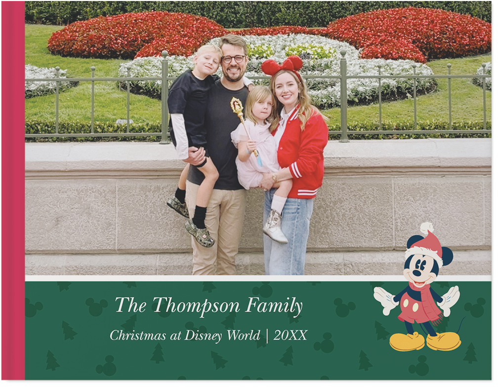 Disney Mickey and Friends Christmas Photo Book, 11x14, Hard Cover - Glossy, Deluxe Layflat