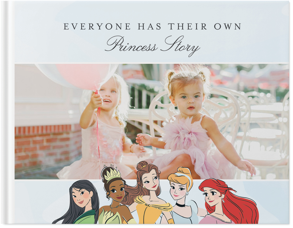 Disney Princess Photo Book, 8x11, Hard Cover - Glossy, PROFESSIONAL 6 COLOR PRINTING, Standard Layflat