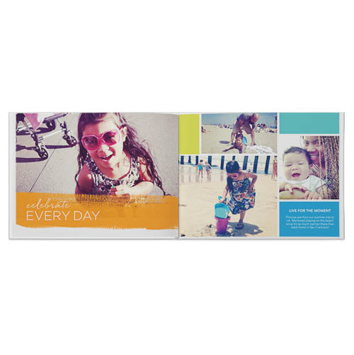 Everyday Happiness Photo Book, 11x14, Professional Flush Mount Albums, Flush Mount Pages