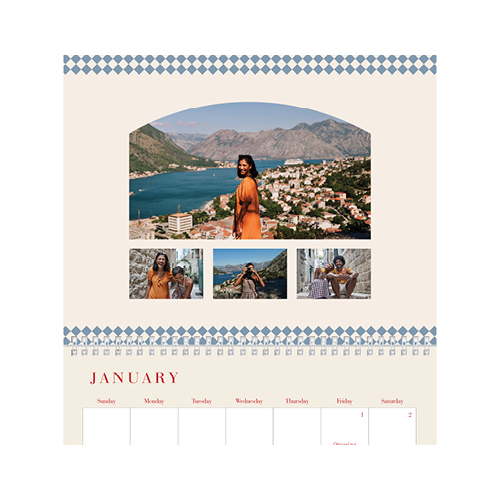 Framed Mementos Calendar Wall Calendar, 8x11