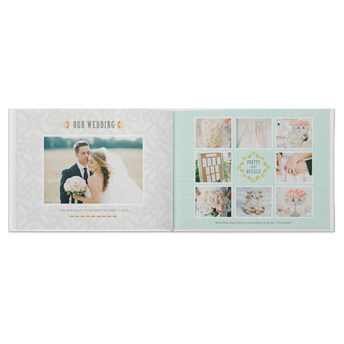 Outdoor Wedding Photo Book, 8x11, Professional Flush Mount Albums, Flush Mount Pages