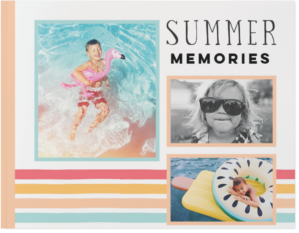 Summertime Fun Photo Book, 8x11, Soft Cover, Standard Pages