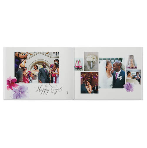 Vivid Blooms Photo Book, 8x11, Professional Flush Mount Albums, Flush Mount Pages