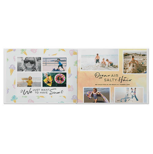 We Love Summer Photo Book, 11x14, Professional Flush Mount Albums, Flush Mount Pages