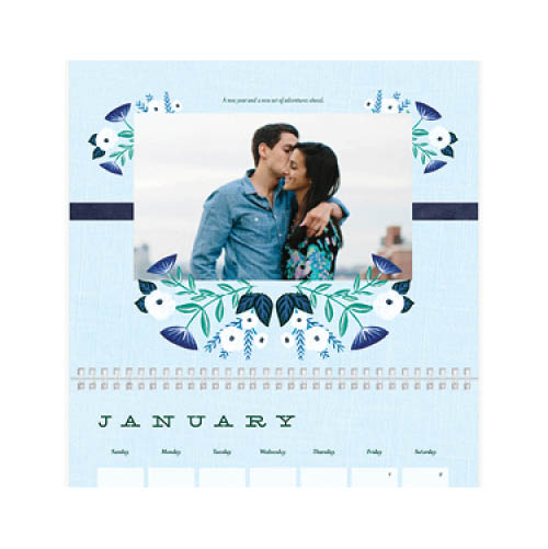 Whimsical Florals Wall Calendar, 8x11