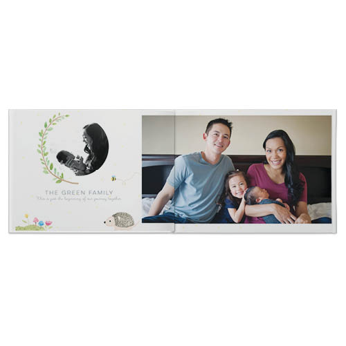 Woodland Baby Photo Book, 8x11, Professional Flush Mount Albums, Flush Mount Pages