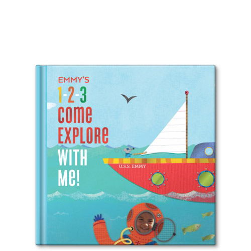 1-2-3 Come Explore with Me Personalized Story Book, -8X8