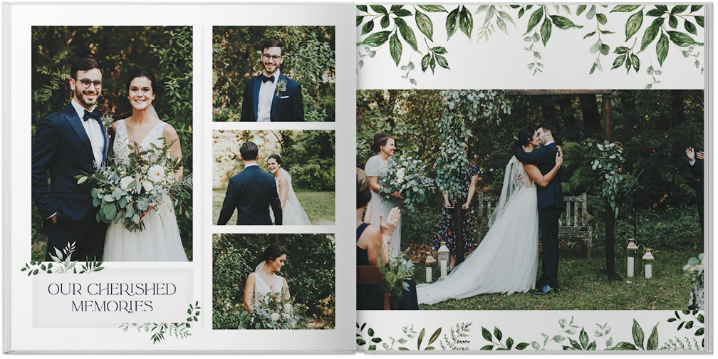 Elegant Wedding Greenery by Kim Thoa 10x10 Photo Book Preview 2
