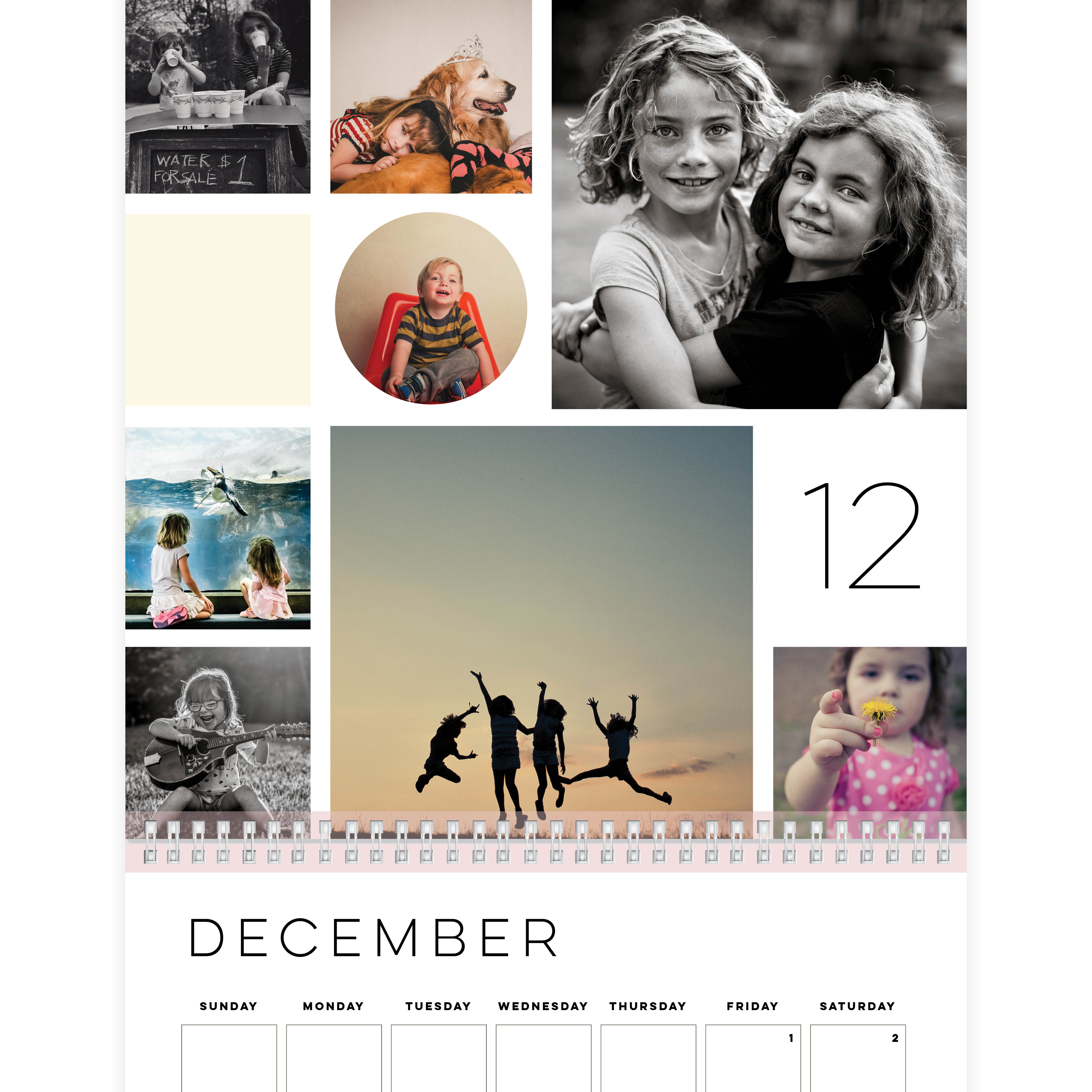 Modern Collage Wall Calendar Shutterfly