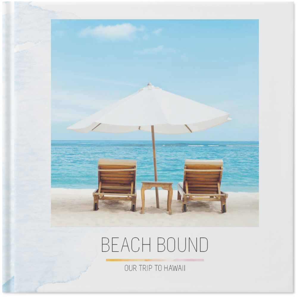 Beach Bliss Photo Book, 10x10, Hard Cover - Glossy, PROFESSIONAL 6 COLOR PRINTING, Standard Layflat