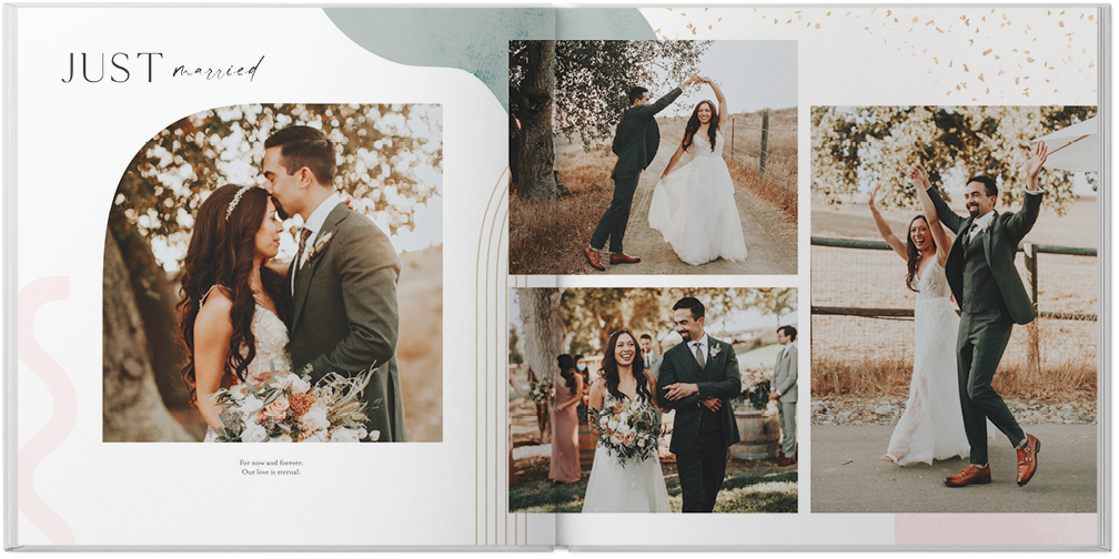 Photo Books: Gilded Wedding Photo Book, 11X14, Hard Cover - Glossy