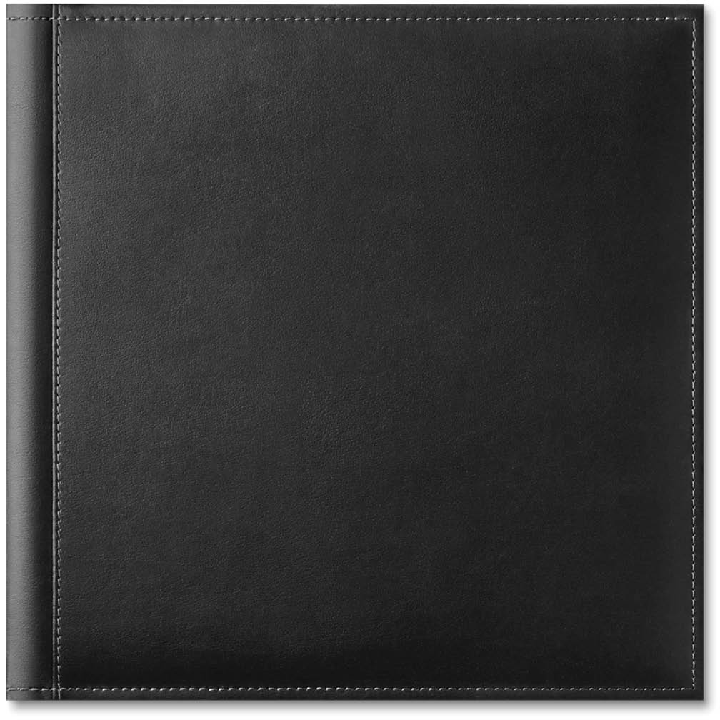 Modern Wedding Story Photo Book, 8x8, Premium Leather Cover, Deluxe Layflat