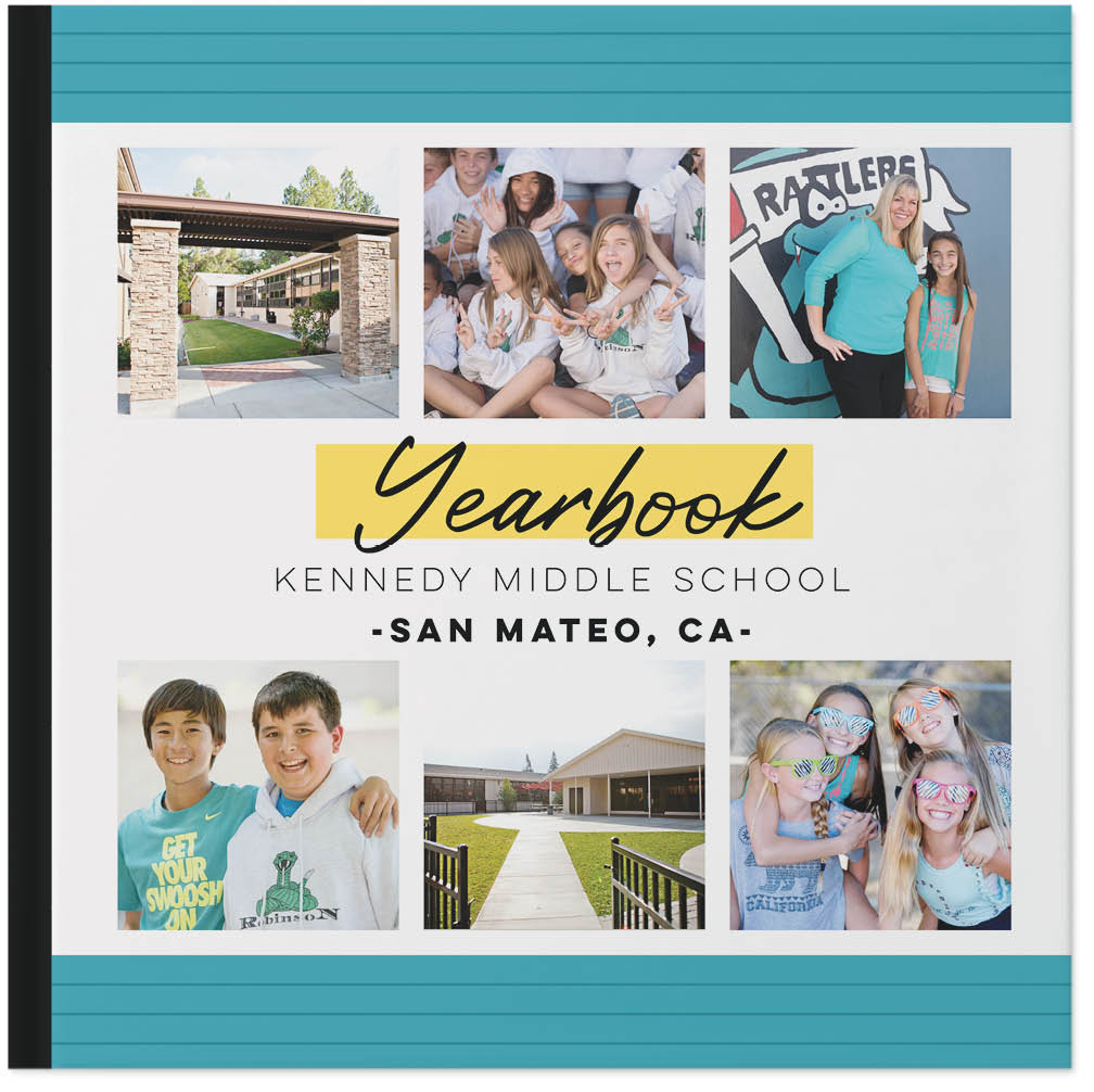 School Days Yearbook Photo Book, 8x8, Hard Cover, Standard Pages