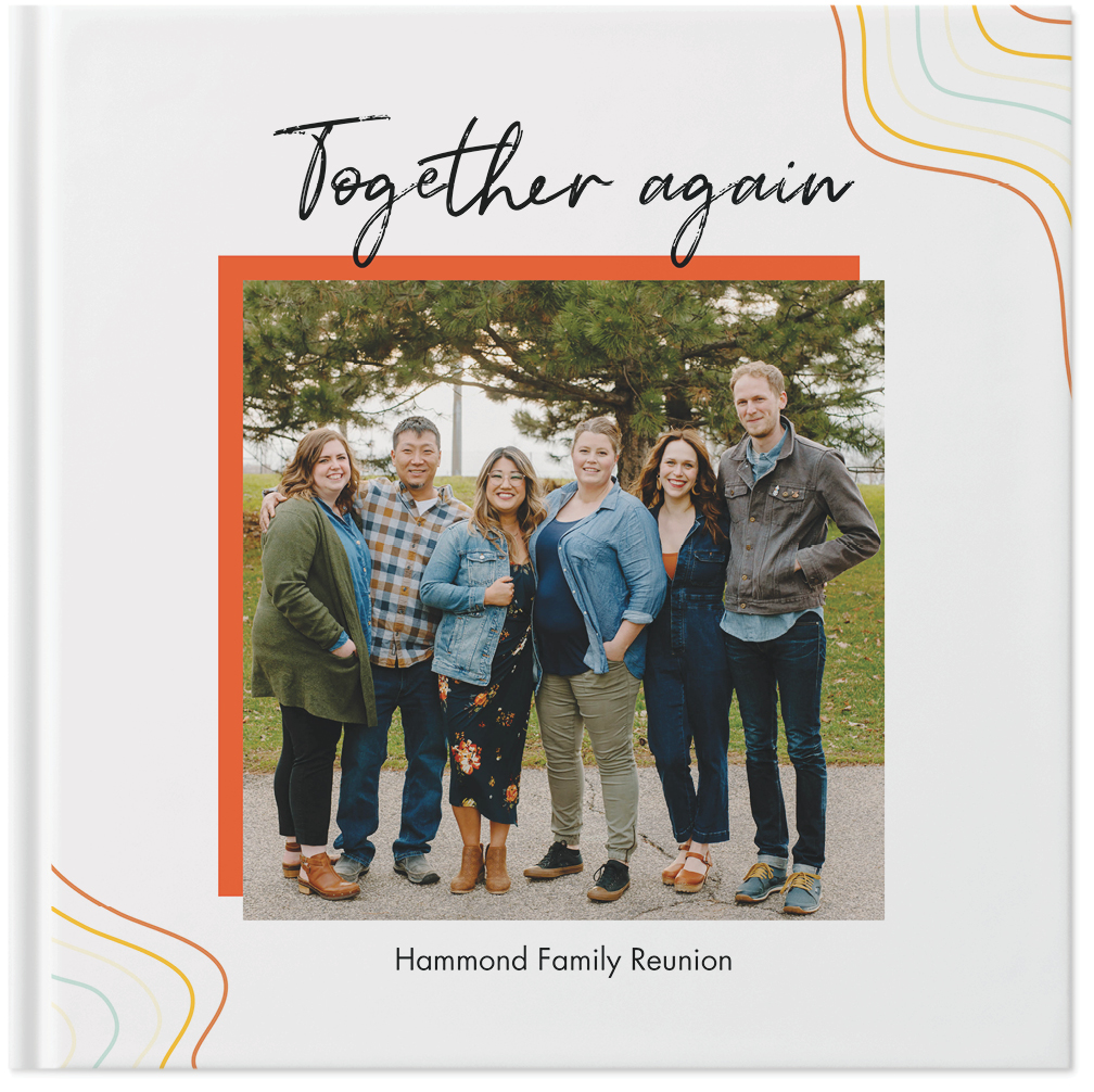 Together Again Photo Book, 8x8, Hard Cover - Glossy, Deluxe Layflat