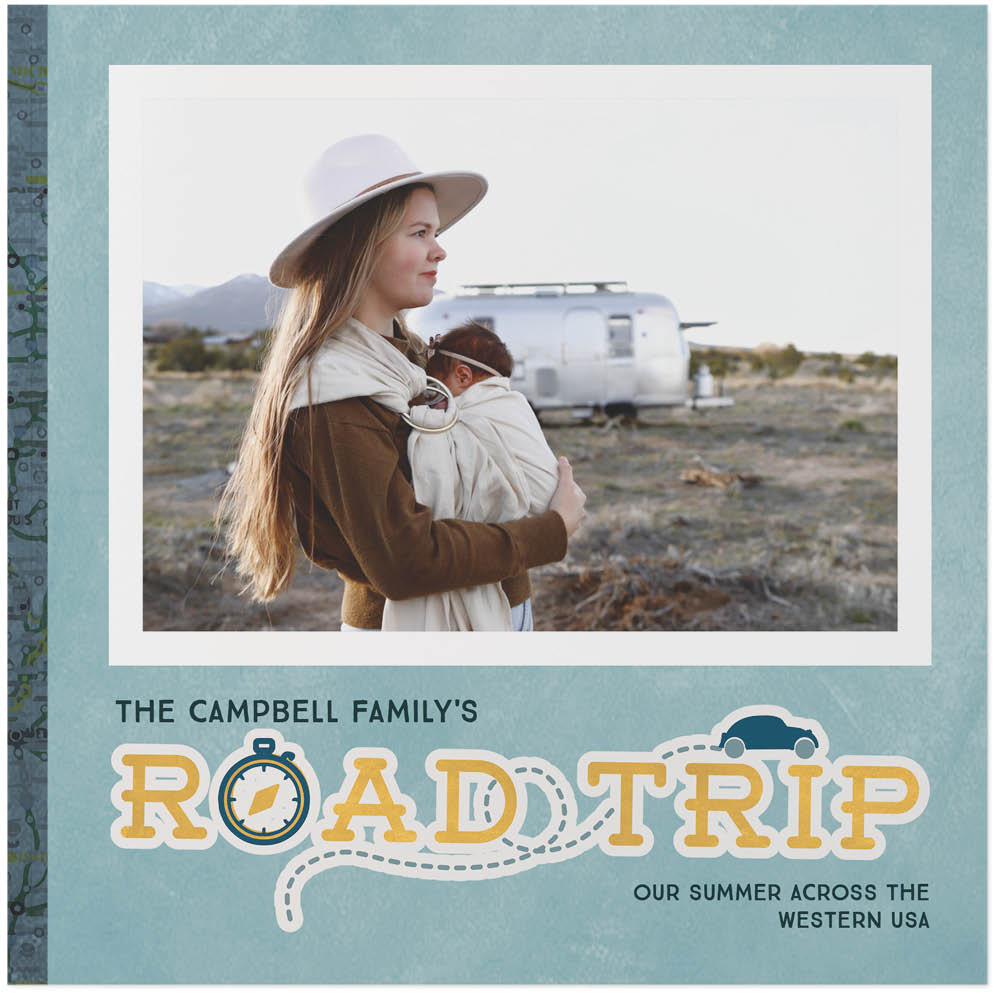 Road Trip Travel by Sarah Hawkins Designs Photo Book, 10x10, Soft Cover, Standard Pages