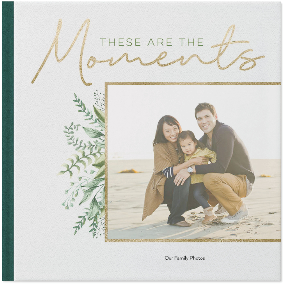 Watercolor Greenery by Sarah Hawkins Designs Photo Book, 10x10, Hard Cover - Glossy, PROFESSIONAL 6 COLOR PRINTING, Standard Layflat