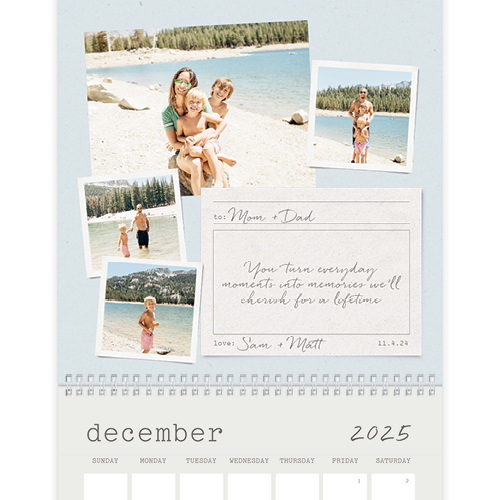 Snapshot Calendar Wall Calendar, 12x12