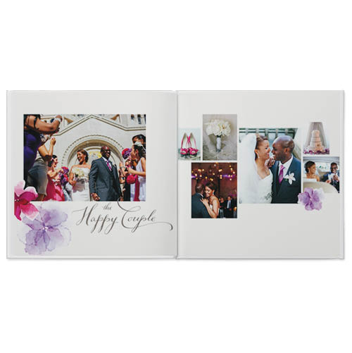 Vivid Blooms Photo Book, 12x12, Professional Flush Mount Albums, Flush Mount Pages