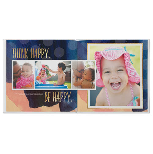 Vivid Watercolor Photo Book, 10x10, Professional Flush Mount Albums, Flush Mount Pages
